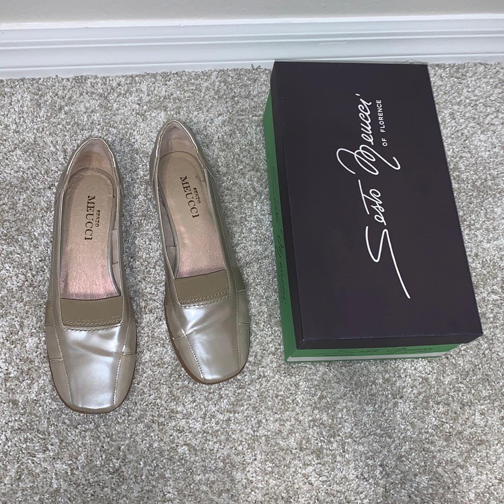 Sesto Meucci Hajera Taupe Pearl Flats!